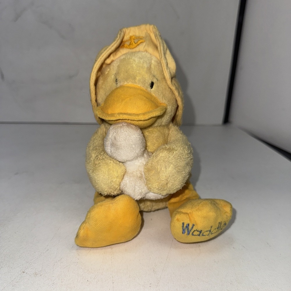 Bright Starts Kids II WADDLES Duck Plush Duckling 8" LOVEY